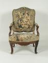 Armchair with Tapestry Covers Showing Fruit