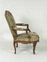 Armchair with Tapestry Covers Showing Fruit, side view