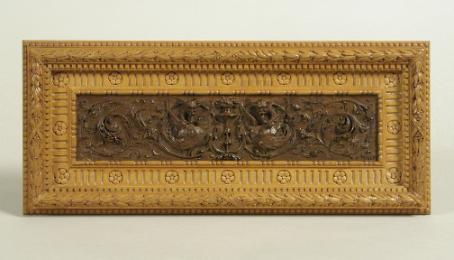 Rectangular carved wall panel/Style Louis XV with foliage and scroll  decoration