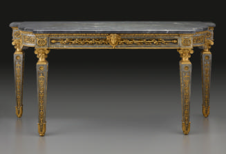 Blue Marble Side Table with Neoclassical Gilt-Bronze Mounts