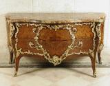 Commode with Floral Marquetry and gilt bronze mounts