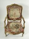 One Armchair: Part of a Set of Two Canapés, Eight Armchairs and a Fire Screen Showing Figures a…