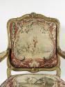 One Armchair seat back: Part of a Set of Two Canapés, Eight Armchairs and a Fire Screen Showing…