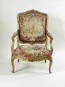 One Armchair: Part of a Set of Two Canapés, Eight Armchairs and a Fire Screen Showing Figures a…